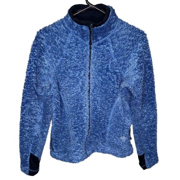 Vintage Mountain Hardwear Fuzzy Cozy Fleece Full Zip Jacket Made In USA Womens M - Picture 1 of 4